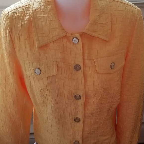 ELCC Spring Yellow Jacket/Blazer Lined sz. MED - Picture 2 of 4